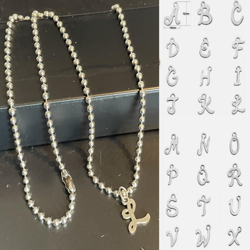Collana con iniziale - , in