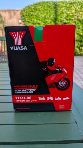 Batteria yuasa ytx14 agm - ytx14-bs,
