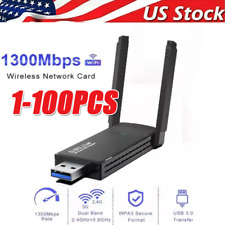 USB 3.0 Wireless WIFI Adapter 1300Mbps Long Range Dongle Dual Band Network lot