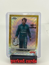 2022 Topps Chrome Formula 1 Sebastian Vettel rifrattore onda oro /50 #10