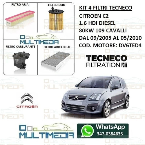 Kit tagliando filtri tecneco - 4,