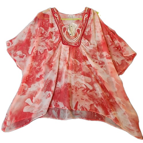 Poncho scialle kimono blu