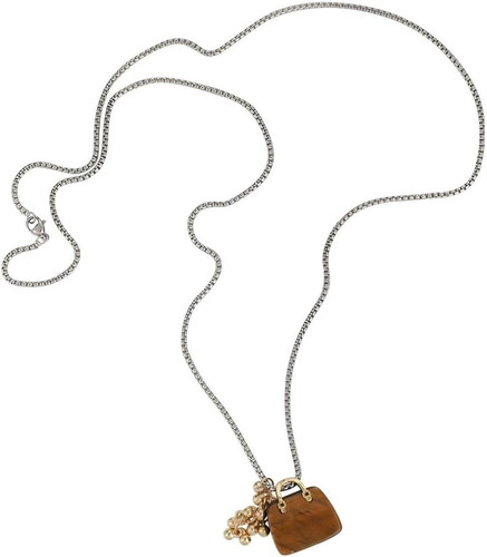 Collana borsetta pietra - collana,