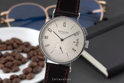 Nomos tangomat gmt - tangomat, edelstahl