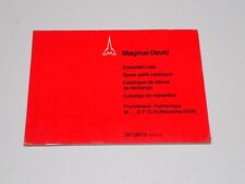 MAGIRUS DEUTZ M... D 7 - D 26 CATALOGO RICAMBI CABINA SPARE PARTS CATALOQUE 1972