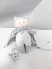 Peluche/Doudou Super Hero Gris Rayé Pois Masque Cape Petit Coeur De Beurre Kaloo