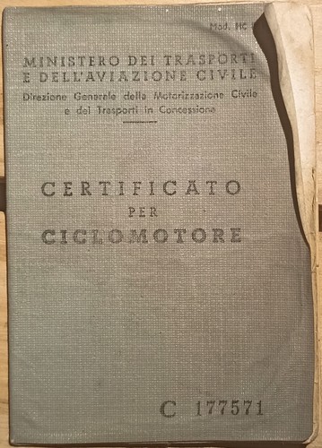 Moto guzzi libretto di - -,