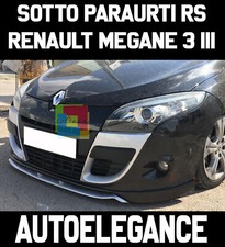 RENAULT MEGANE 3 MK3 SPOILER SOTTO PARAURTI ANTERIORE SPORTIVO RS IN ABS