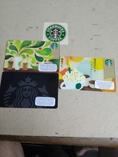 3 new Starbucks card 2 Swiss 1
