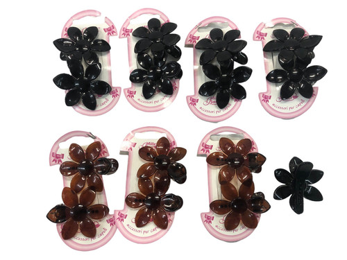 Mollette fermacapelli fiore - 15,