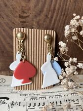 Bigiotteria vintage - Coppia di ORECCHINI, CONIGLI PRIMAVERA, Grandi Vistosi