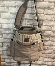 Gray striped Ergo Baby Diaper