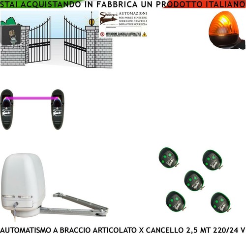 Kit elettrico 220 braccio - elettrico,