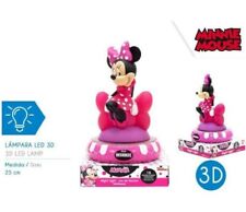 Disney MINNIE Luce Notturna 3D Pienamente Portatile LED Comodino BAMBINI MICKEY