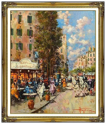 Antonio gravina dipinto olio - dipinto,