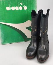 STIVALI DONNA INVERNALI DIADORA VERA PELLE MADE IN ITALY ORIGINAL VINTAGE TG 36