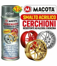 VERNICE SPRAY SMALTO SPECIALE PER CERCHIONI CERCHI MACOTA ANTIGRAFFIO 400ML