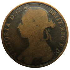 Moneta da un penny 1892 Regina