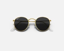 Ray-Ban Round Metal RB3447 53-21 145mm Occhiali da Sole Rotondi Montatura Oro...