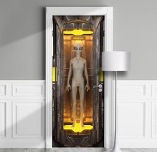 Murale copriporta alieno