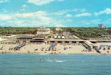 TIRRENIA PISA PANORAMA DALL'AEREO VIAG.1973