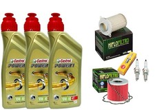 KIT/TAGLIANDO SUZUKI GS 500 1988/10 OLIO CASTROL 10W40 FILTRO ARIA OLIO CANDELE