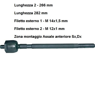 Tirante scatola sterzo - sterzo, ant