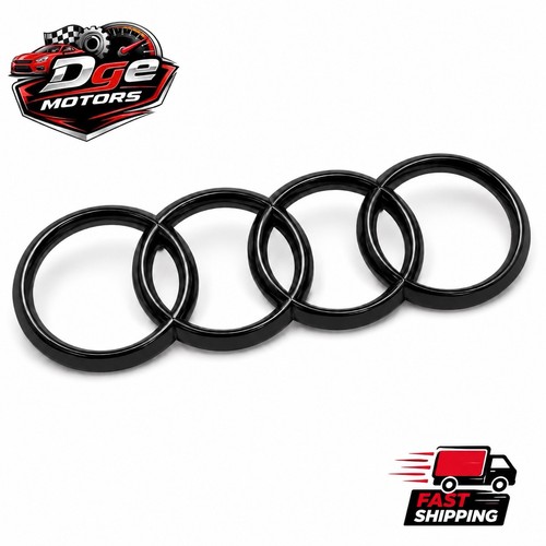 Logo audi nero lucido - logo,