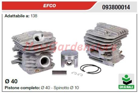 Cilindro pistone segmenti efco - pistone,