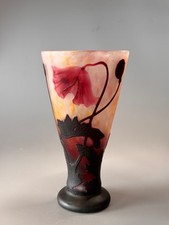 Daum Nancy, meraviglioso vaso di papavero. 1900 circa