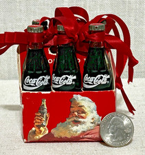 6 bottiglie di vetro miniatura