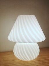 Lampada da tavolo vintage FUNGO FUNGO vetro SWIRL MURANO misura media 11" Italia anni 70