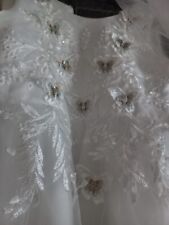 Abito cerimonia prima comunione Bambina 9 10 anni +scarpe ballerine bianche n°36