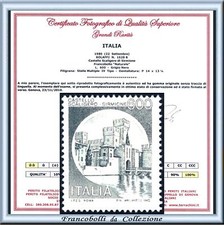 FAI TU IL PREZZO 1980 Italia Repubblica Castello NERO Varietà Naturale Certif **