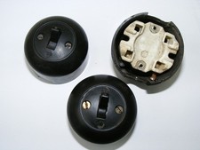 Vecchio Bachelite Interruttore