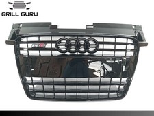 GRIGLIA PARAURTI ANTERIORE AUDI TT 2008 - 2014 TTS STYLE NERA COMPLETA CON BADGE NUOVA