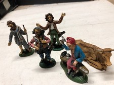 Lotto di 5 Statuine  presepe