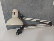 Lampada da Scrivania Tavolo Regolabile in Metallo Bianco Vintage da Architetto