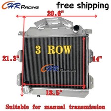 62MM 3 row Aluminum Radiator