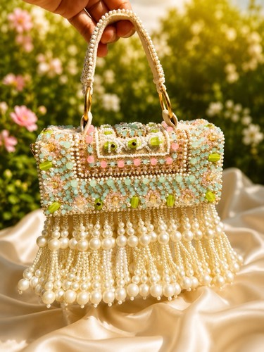 Borsa rettangolare multicolore