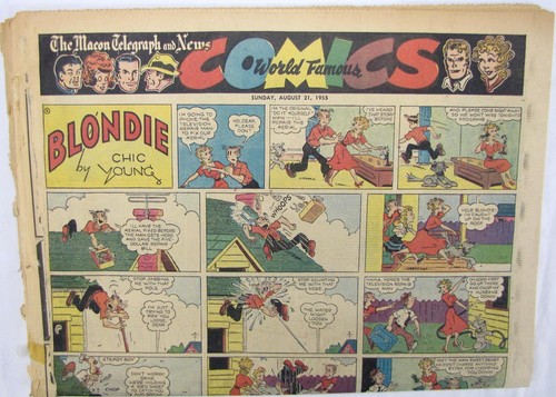 Sezione fumetti giornale