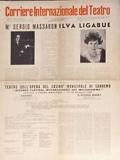 Corriere Internazionale del Teatro N. 23 - 1961 Sergio Massaron - Ilva Ligabue