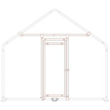 Kit porta per gabbia polli h