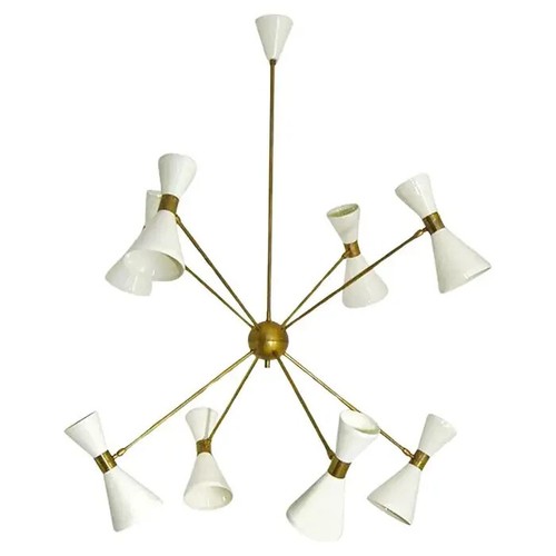 Lampadario italiano ottone - lampadario,