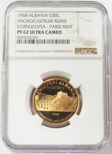 1968 oro albania parigi zecca - 1968,