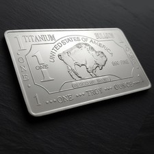 1 OZ LINGOTTO TITANIO BUFALO