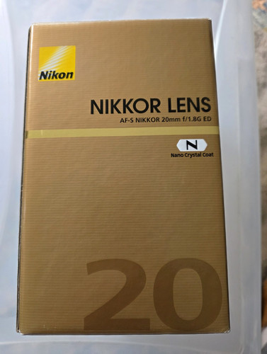 Nikon nikkor f 1 - 20, f/1.8g