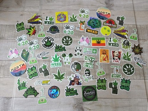 Adesivi tema marijuana - adesivi,