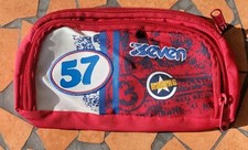 Astuccio Bustina Scuola doppia Zip SEVEN ROSSO condizioni perfette