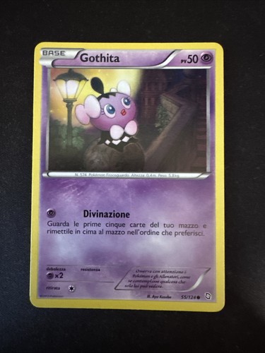 Carta pokemon gothita - gothita, 55/124